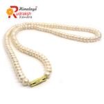 Natural Pearl Button Shape Necklace