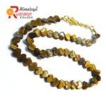Tiger Stone Heart Shape Necklace