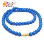 Turquoise ( Firoza ) Stone Necklace Blue