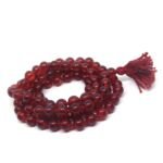 Red Agate Hakik 108 +1 Beads Mala Rosary