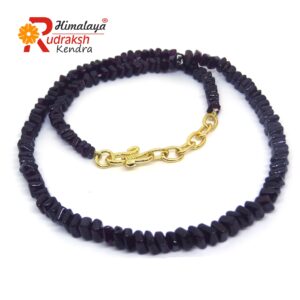 Natural Garnet Stone Necklace Tile shape