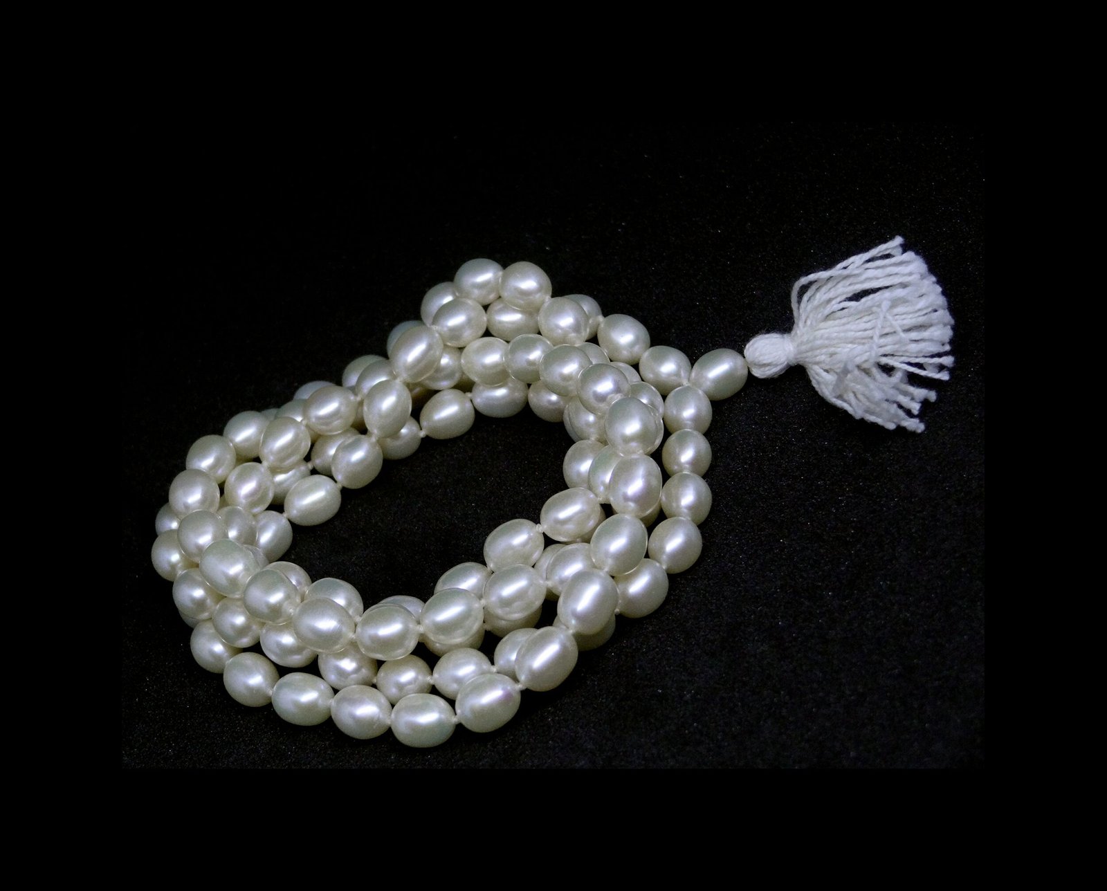 Pearl Rosary Oval 108 + 1 ( 7 MM ) Pearl Rosary Oval 108