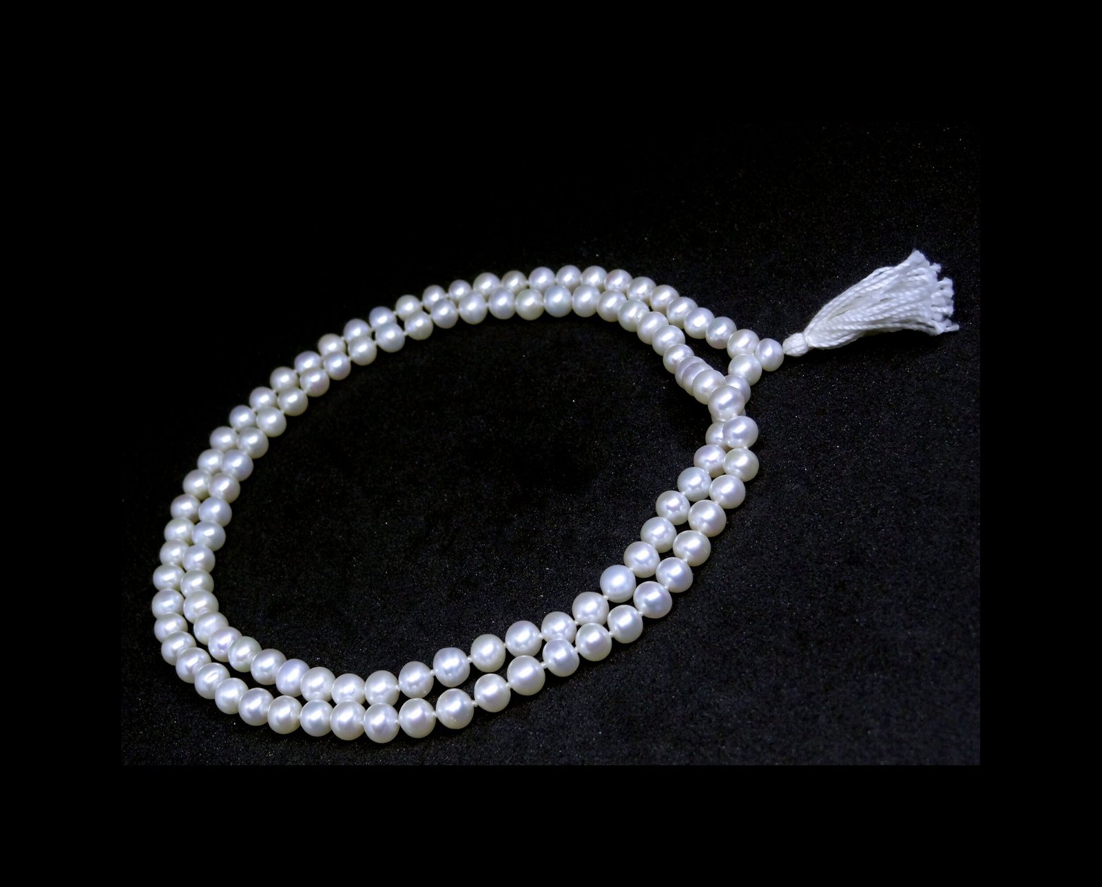 Natural Moti Mala 108 + 1 ( 7 MM ) Natural Moti Mala