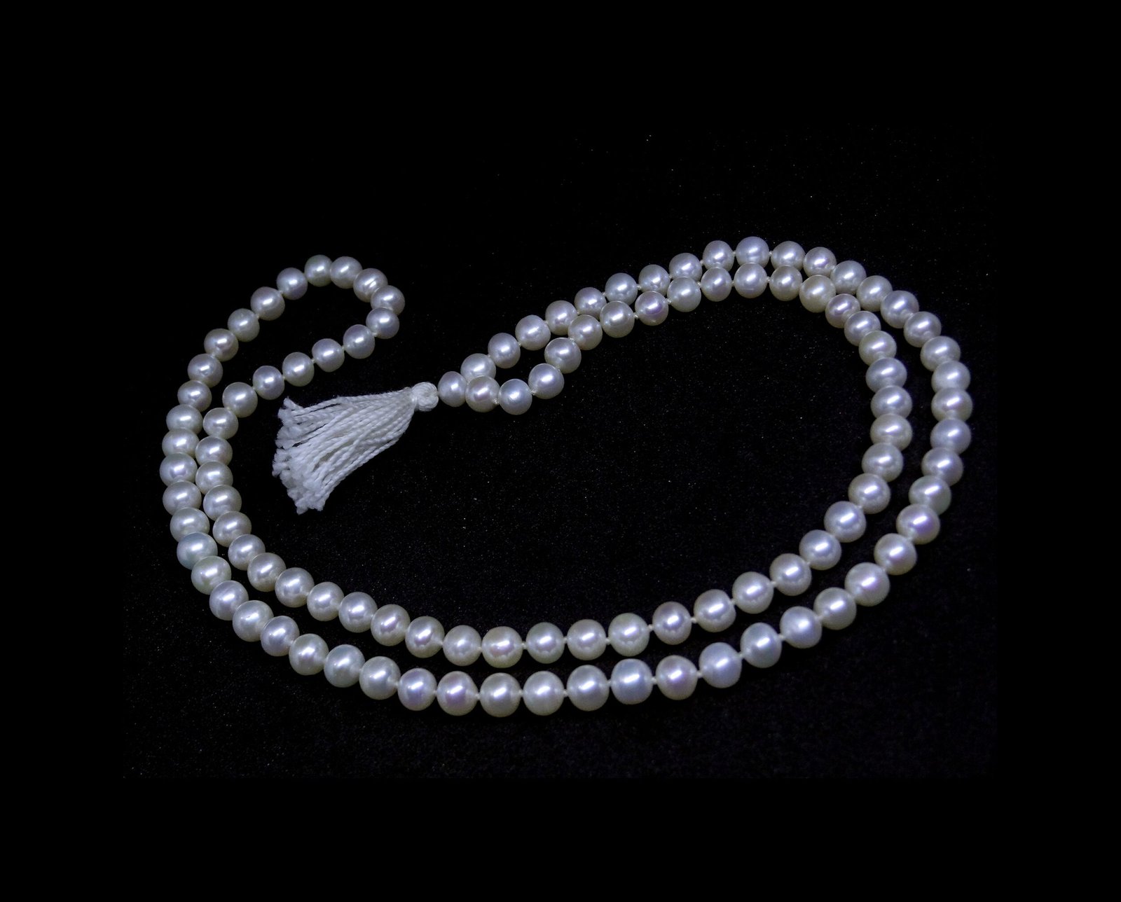 Natural Moti Mala 108 + 1 ( 7 MM ) Natural Moti Mala
