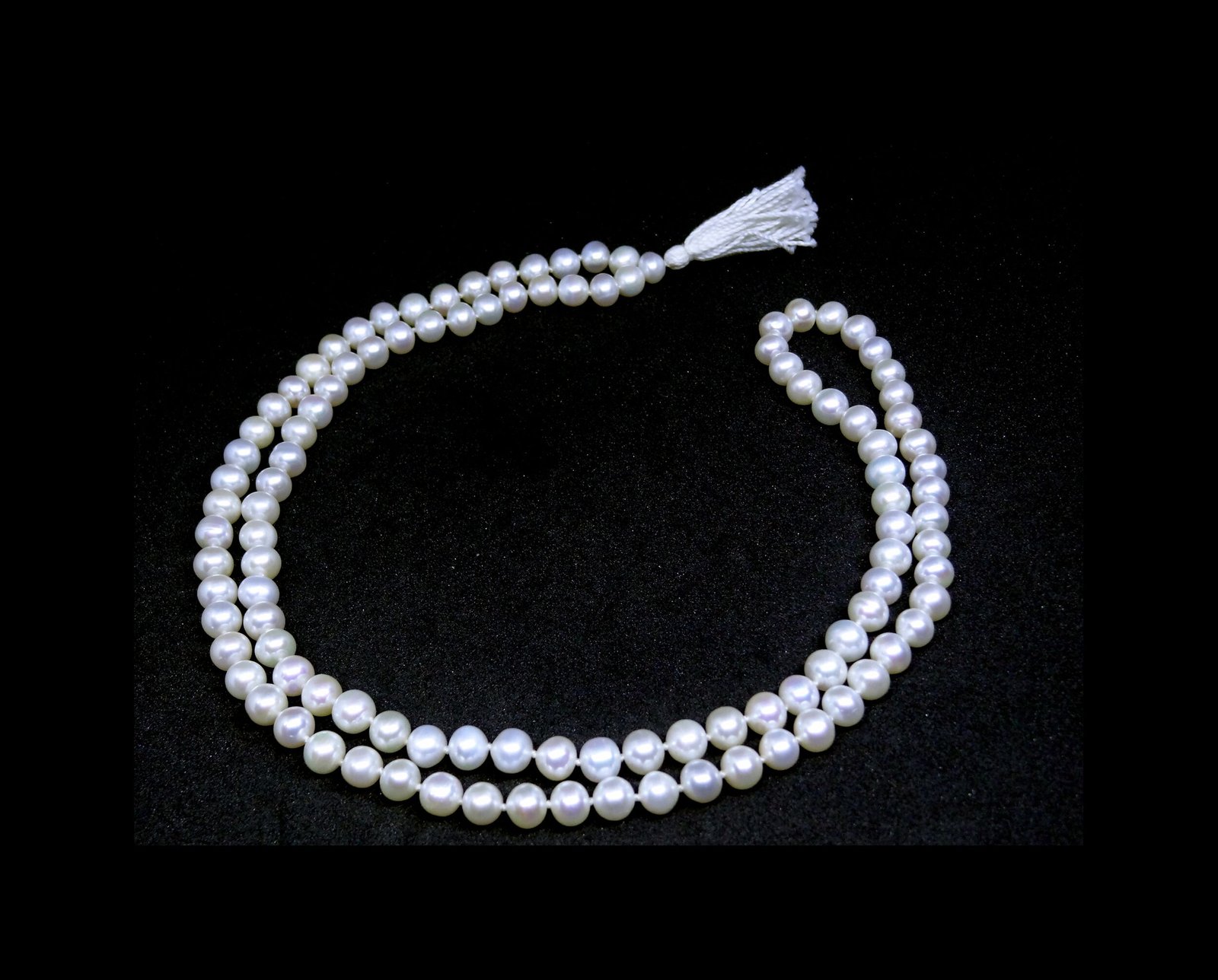 Natural Moti Mala 108 + 1 ( 7 MM ) Natural Moti Mala