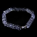 Sphatik ( Quartz ) Diamond Cut Bracelet With Buddha Face