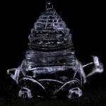 Sphatik Shree Yantra on Tortoise ( 81 - 86 grams )