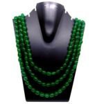 Green Jade Triple Strand Necklace