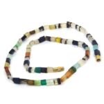 Onyx Cuboid Shape Multicolor Necklaces
