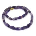 Amethyst Tumble Shaped Dark Color Necklace
