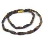 Tiger Stone Tumble Shaped Necklace