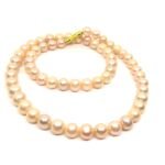 Natural Pink Pearl Necklace