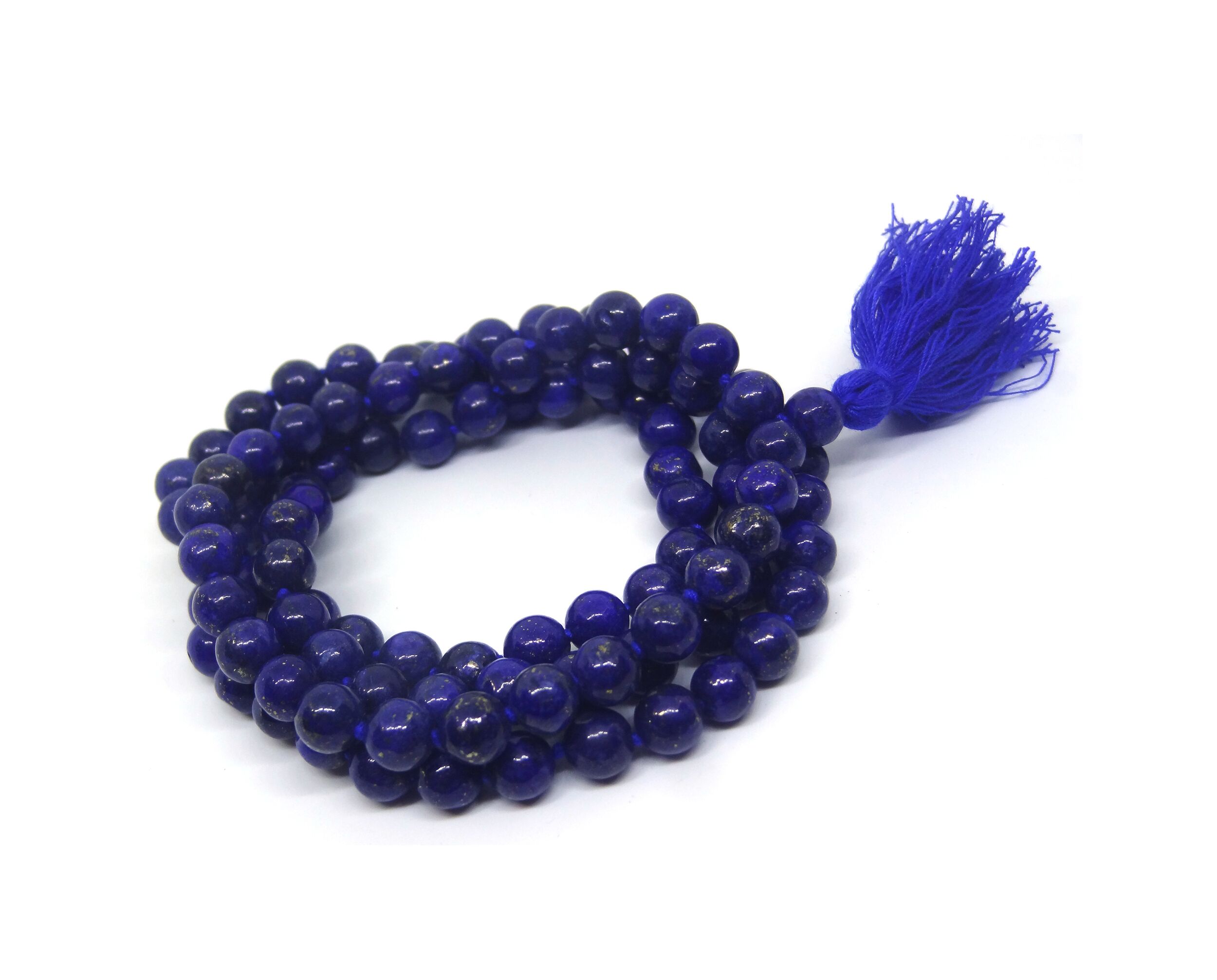 Lapis Lazuli 108 + 1 Beads Mala – Himalaya Rudraksha Kendra