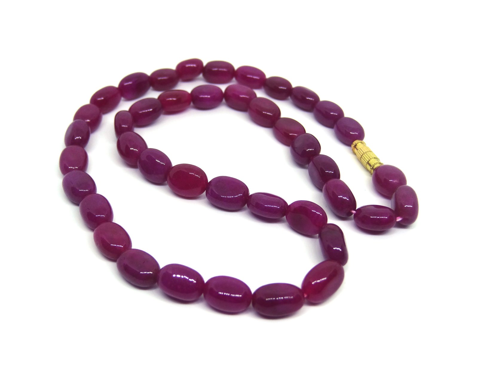 DSC04300 copy Pink Jade Oval Shape Necklace