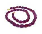 Pink Jade Oval Shape Necklace