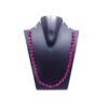 Pink Jade Oval Shape Necklace