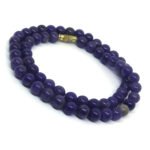 Natural Blue and Grey Jade stone Necklace