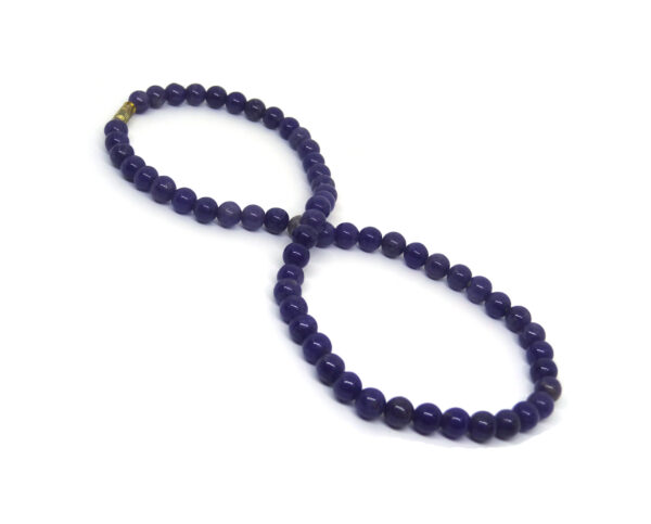 Natural Blue and Grey Jade stone Necklace