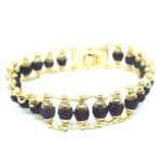 Rudraksha Bracelet in Brass Chain