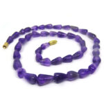 Amethyst Blue Cone Shape Necklace