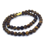 Tiger Stone Diamond Cut Necklace